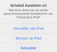 Bewaren of verwijderen